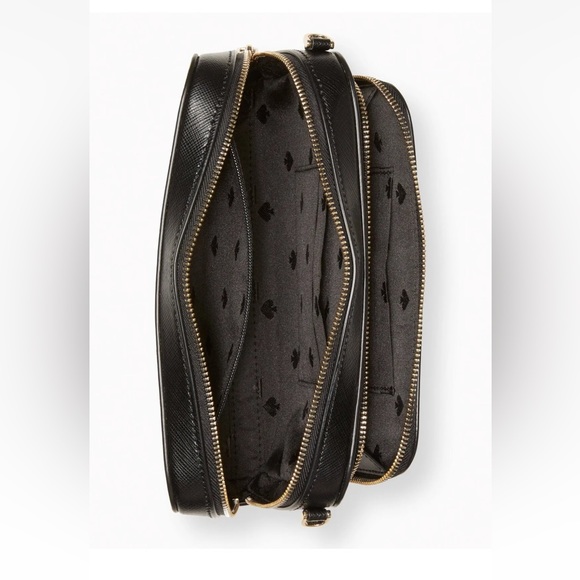 New Kate Spade Staci Dual Zip Around Crossbody Black - Picture 4 of 5